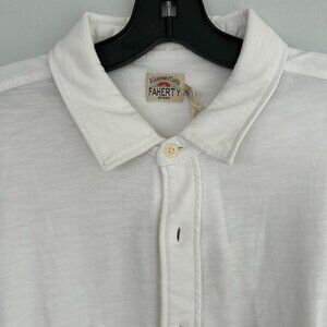 FAHERTY Knit Seasons Organic Cotton Button-Up Shirt